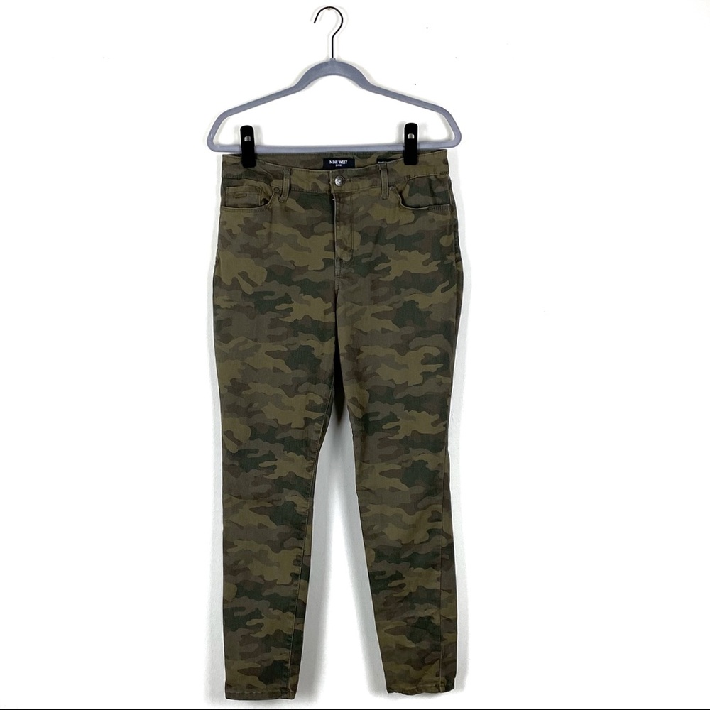 Nine West Gramercy Skinny Ankle Jean Army Fatigue
